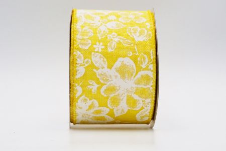 Ruban Printemps Blossom_KF7545GC-6-6_jaune